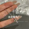 Versión Alta CNC Modelo de Caridad Hombre Rojo Pequeño Collar de Cerámica de Moda Versátil Con Diamantes Cintura Delgada Cierre de Primavera Cadena para Clavícula