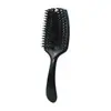 Cepillo de pala para cabello rizado esponjoso, Cepillo de cerdas de jabalí para alisar el cabello, Peine hueco con forma de concha, Cepillo de cerdas de paja de trigo, Peine de peluquería para el hogar