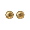 Nuevos pendientes hemisféricos cepillados con patrón de corteza, diseño de estilo nicho para mujer, pendientes sencillos de lujo de alta gama para mujer