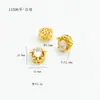 Folheado a ouro 18K14K, forte retenção de cor, cravejado com zircônia colorida, gato, caranguejo, estrela, espaçadores, pingente, acessórios para joias DIY