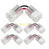 Conector terminal de 2 pines de 10 mm para tira de lámpara COB, conector rápido de cristal transparente, sin soldadura, cabeza única de alambre