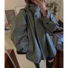 Enviado. Trench coat curto chique coreano, de nicho, estilo retrô para mulheres, top solto e casual, 25608