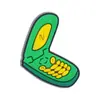Dijes para zapatos tipo zueco con temática verde, plantas de dibujos animados, cocoteros, hebillas para zapatos de cactus, accesorios DIY, caucho suave de PVC, exclusivamente para ventas transfronterizas