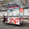 Carrito de Comida Eléctrico de Tres Ruedas, Carrito de Snacks Gourmet, Modelo de Acero Inoxidable para Comida Callejera, Barbacoa y Brochetas Fritas, Venta Directa desde la Fábrica Fuente