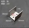 Conectores para Tubo Cuadrado con Clips en Forma de U de Hierro sin Soldadura y Sujetadores de Acero Inoxidable Galvanizado para Muebles, Estanterías y Exhibidores