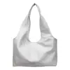 Bolso de Hombro Grande de Capacidad Estilo Retro Perezoso para Mujer Estilo Coreano Color Sólido Textura de Cuero Suave Bolso de Axila para Clase Ocio Bolso de Mano