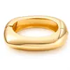 Pulseras Populares Transfronterizas Europeas y Americanas Ins Normcore Pulseras con Patrón de Onda Asimétrico Pulseras Metálicas Brillantes Joyería para Mujer