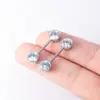 Anillo de acero inoxidable con disco de circón transfronterizo, piercing corporal europeo y americano, juego de anillos de venta caliente transfronterizo, venta al por mayor de joyería