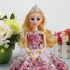 Corpo de boneca Barbie de 30 cm com contas de seda e malha de flores, acessórios para confeitaria, vestido de noiva, design de sereia, corpo de bebê nu e articulado