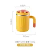 Taza de Acero Inoxidable 304, Vaso de Agua Portátil de Aspecto Elegante, Taza de Leche con Asa, Vaso para Beber Directamente en la Oficina, Taza de Café