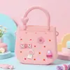 Venta Caliente Transfronteriza Bolsa de Silicona con Agujeros para Manualidades Caricatura Bolso de Playa para Niños Bolsa de Almacenamiento para Teléfono Móvil Venta Directa de Fábrica