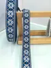 1.1-3cm Diversa Trama Jacquard Bordada Estilo Étnico Acessórios para Roupas de Performance Cinto para Embalagem de Caixa de Presente