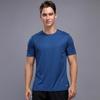 Ropa deportiva para exteriores, maratón grupal, fitness, camiseta de secado rápido, traje para hombre, ropa para correr de noche, manga corta, suelta, para hombre.