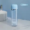 Conjunto Portátil de Copo de Lavar Viagem, Armazenamento de Escova de Dentes e Pasta de Dente, Mini Copo de Enxaguante Bucal Transparente Três em Um, Design Leve
