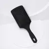 Peine de corte de pelo especial transfronterizo de cuatro piezas para salón, peine de cojín de aire, peine de cola puntiaguda, peine de rodillo, juego Negro