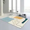 Tapete de área grande para uso doméstico, tapete estilo nórdico, tapete simples para sala de estar, tapete para mesa de centro, tapete para sofá, tapete para quarto, tapete de cobertura total para o cômodo inteiro, tapete de cabeceira