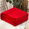 Manta lisa de flanela, quente para outono e inverno, manta de fleece coral, adequada para uso como manta de ar condicionado, manta de piquenique ou aquecedor de pernas