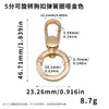 Lanyard para Teléfono Integrado con Anillo de Resorte y Clip de Perro de 5 Piezas Llavero Desmontable Anti-Pérdida Gancho DIY Accesorios de Ferretería Clip
