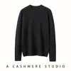 Camiseta Térmica de Punto de Manga Larga para Mujer, Cuello Redondo, Lana Fina, Estilo Delgado, Cachemira, Hombros Descubiertos, Jersey, Suéter Suave de Cachemira