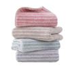 Toalla de Felpa Coralina de Punto de Trama con Rayas Finas de Etiquetado Transfronterizo, Toalla de Baño Absorbente de Secado Rápido, Toalla Espesa, Suministro Exclusivo de Fábrica