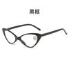 Nuevos Lentes para Presbicia Ojo de Gato Transfronterizos Europeos y Americanos Populares en Internet Moda Lentes de Flores Montura Pequeña Ultraligera de PC Gafas para Hipermetropía