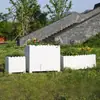 Frete grátis Caixa de flores retangular de PVC para pátio e varanda, vaso para plantio de vegetais, caixa de flores externa, vaso de flores para cerca