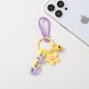 Pingente de Flor Bolsa Boneca Chaveiro de Carro diy Boneca de Contas Feita à Mão com Decoração de Pingente Pendurado