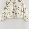 Roupas femininas europeias e americanas transfronteiriças AliExpress INS estilo quente jaqueta casual solta de bolinhas