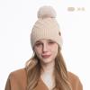 Gorro de punto de invierno para hombre, forro polar, lana fría, cálido, de moda, gorro de punto de invierno europeo y americano