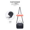 Bolso Negro de Piel Genuina para Mujer 2026 Nueva Moda Acolchado Gran Capacidad Bolso de Mano para Mujer Piel de Vaca de Primera Capa Bolso Cruzado