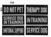 Taifeng 9x 4cm perro de servicio perro de servicio mascota correa collar gancho y bucle tela bordada parche ahora