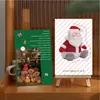 Cartão Postal Qi Yu Cartão de Boas Festas Cartão de Decoração com Atmosfera de Natal Ins Cartão de Agradecimento de Feriado Cartão Manuscrito de Bênção