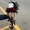 Mapache Flor Sangre Maldición Caña Espina Rosa Varita Mágica Palo Retorcido Hecho a Mano DIY Tela para Dar Forma a Espadas Anuncio Regalo