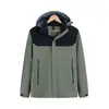 Chaqueta de Trabajo Impermeable con Capucha Color Block Ropa Deportiva Exterior Cortavientos Hombres Mujeres Forro Polar Cálido Traje de Esquí Personalizado