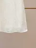 Vestido de Verão Novo de Renda Crochê com Mangas Bufantes e Decote V, Moda Elegante Francesa, Roupas Femininas de Alta Qualidade de Shenzhen Nanyou