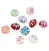 Cadena de Diamantes Transfronteriza Corazón con Forma de Rosa Bola de Flores Resistente Resina con Cuentas Cuentas con Agujero Pasante Accesorios para Bolígrafos de Cuentas DIY