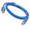 0,3 / 1,5 / 3/5/10 m USB de alta velocidade linha de impressão USB fita de cobre completa anel magnético blindagem malha tecida 2.0 dados