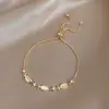 Pulseira da Moda 2023 Feminina Ajustável Pérola Estrela Lua Coração Vermelho Pulseira Personalidade Celebridade da Internet Joia para Estudante