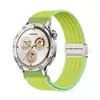 Aplicable para Smartwatches Huawei Samsung Cabeza Plana Sensación de Nube Transpirable Nailon Hebilla Magnética Correa de Reloj 20/22 Pulsera de Repuesto Universal