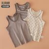 Chaleco para niños Tipo A Algodón puro Verano Delgado Sin mangas Camiseta básica Pijama para niño No fluorescente Top chaleco para bebé