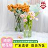 Cubo de flores transparente de alta calidad para floristería, cubo de flores hidropónico, cubo de flores de acrílico grueso promocional al por mayor, cubo de flores de plástico.