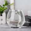 Venta Caliente Transfronteriza Taza de Plástico Tritan con Forma de Huevo de 15 oz Spot de Amazon Copa de Vino Tinto sin Pie de PET Roja