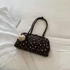 Bolsa de bowling de nicho estilo coreano, nova coleção outono 2026, bolsa de ombro de grande capacidade, bolsa almofada moderna e estilosa para trabalho e deslocamento