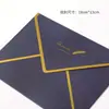 Envelope com logo hot stamping papel perolado espesso convite criativo personalizado com borda dourada cartão de convite comercial convite comercial atacado spot