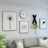 Pintura decorativa moderna minimalista para sala de estar estilo nórdico pintura para pendurar na parede de fundo do sofá combinação de luxo leve mural para quarto sala de jantar
