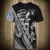 Camiseta de Rugby Transfronteriza para Hombre Verano Juvenil Holgada Estampado Digital 3D Cuello Redondo Mangas Cortas para Hombre