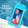 Bolsa Estanque para Celular com Airbag Flutuante Duplamente Selada à Prova d'Água para Derrapagem Praia PVC Transparente com Tela Sensível ao Toque Capa Estanque para Celular