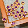 Nuevo accesorio de cuenta espaciadora de plata S925 con incrustaciones de diamante, de turmalina roja natural, para ensartado manual de bricolaje y fabricación de joyas