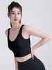 Top de yoga lulu primavera e verão, sutiã esportivo para mulheres, regata à prova de choque para corrida, sutiã que valoriza as costas, roupas fitness
