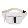 Riñonera Deportiva Casual Versátil de Moda Gran Capacidad Rayada Simple Moderna Bolso de Pecho para Exteriores Viajes Cruzado de un Solo Hombro